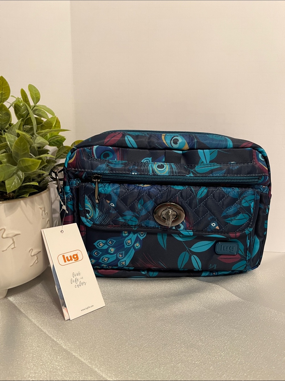 LUG - Switch Convertible Crossbody Bag in Peacock Multi
